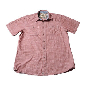 Outdoor Life Texted Button down Shirt size Large Shirt Sleeve